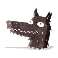 Cartoon Wolf Head N12