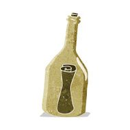 cartoon letter in a bottle N9