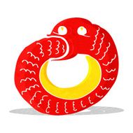 cartoon snake eating own tail N3