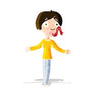 cartoon woman telling lies N2
