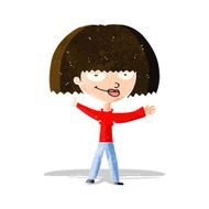 cartoon smug woman N5