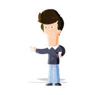 Cartoon Man Pointing N72
