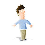 cartoon surprised man N49