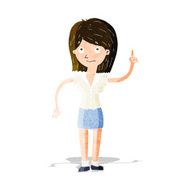 cartoon woman with idea N74