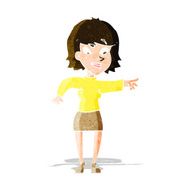 cartoon woman pointing N60