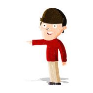 cartoon pointing man N46