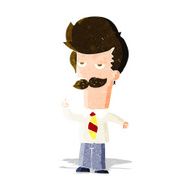 cartoon mna with mustache explaining N3