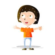 cartoon happy person N10