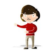 cartoon happy person N11