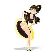 cartoon flamenco dancer N3