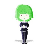 cartoon vampire woman N4