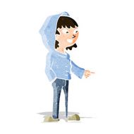 cartoon pointing teenager N3