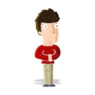 cartoon worried man N35