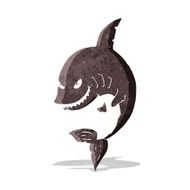 Funny Cartoon Shark N11