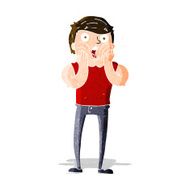 cartoon gasping man N5