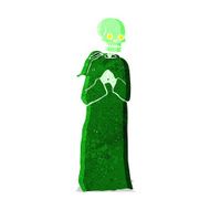 cartoon skeleton in black robe N2