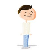 cartoon smiling man N8