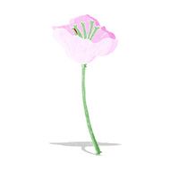 cartoon flower N196
