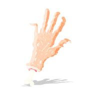 cartoon gross severed hand N2