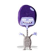 cartoon space alien N54
