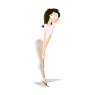 cartoon attractive girl N5