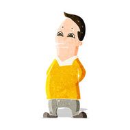 cartoon friendly man N12