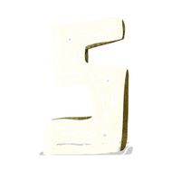 cartoon wooden number N12
