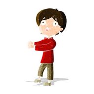 cartoon shocked boy N11