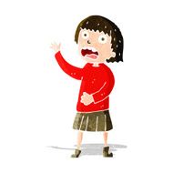 cartoon stressed out woman N8