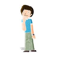 cartoon boy wondering N3