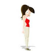 cartoon pretty woman N81