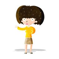 cartoon woman gesturing N8