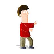 cartoon man gesturing N12