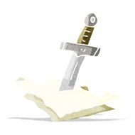 cartoon dagger in maps N2