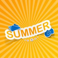 Word summer with beach N2