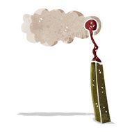 cartoon burnt match N11