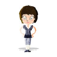 cartoon pretty girl N34