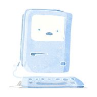 cartoon old computer N13