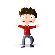 cartoon grinning boy N7