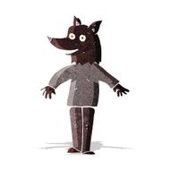 cartoon happy werewolf N2
