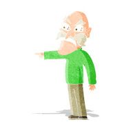 cartoon furious old man N7