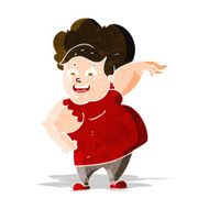 cartoon oveweight woman N3