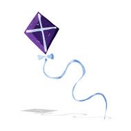 cartoon flying kite N3