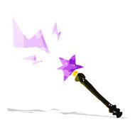 cartoon magic wand casting spell N3