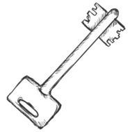 Vector Single Double-sided Lever Key