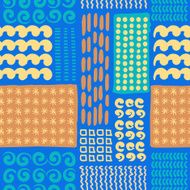 Seamless pattern with hand drawn doodle N5