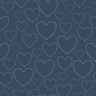 Embroidery with hearts