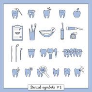 Set of dentistry symbols part 2 N3