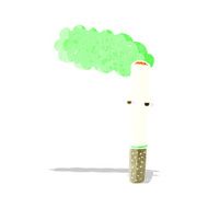 cartoon happy cigarette N3