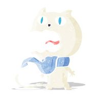 cartoon frightened cat N5